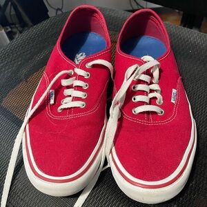 Vans Comfy Cush Red Sneakers Size 12 Mens